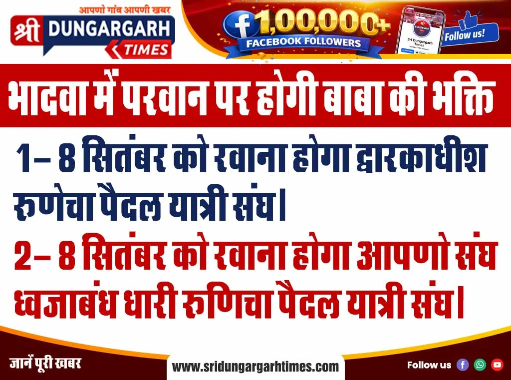 भादवा में परवान पर होगी बाबा की भक्ति