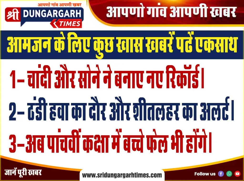 आमजन के लिए कुछ खास खबरें पढें एकसाथ