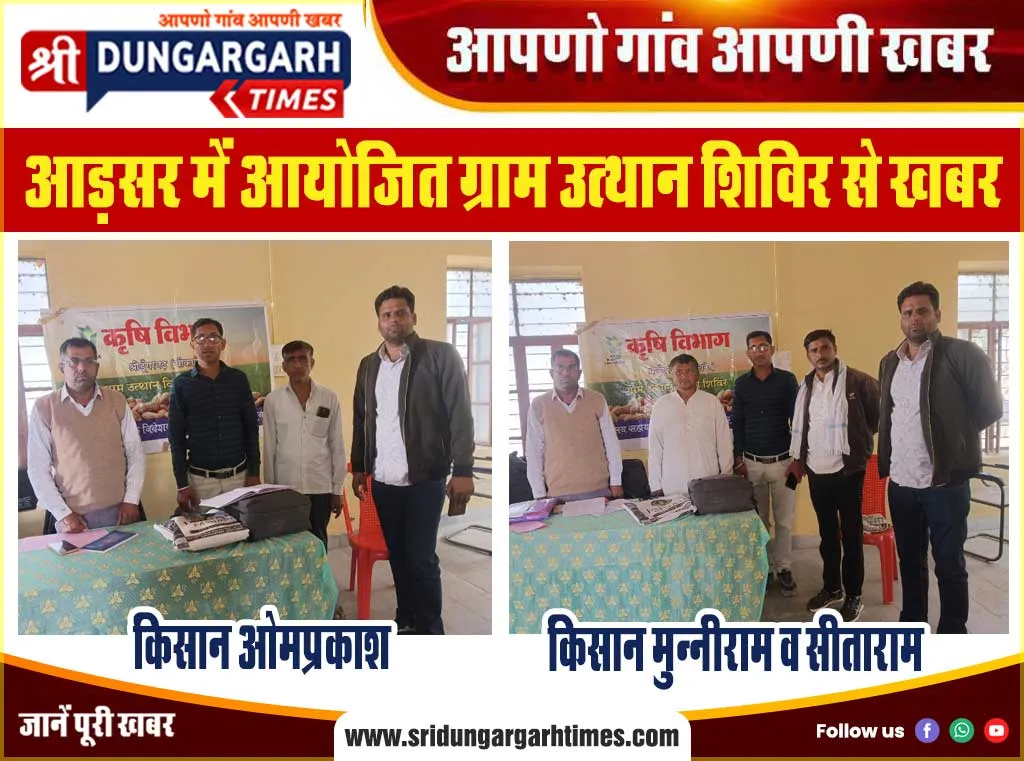 किसान ओमप्रकाश को मिली खेत के तारबंदी के लिए सब्सिडी, मुन्नीराम व सीताराम मिला कृषि यंत्र पर अनुदान