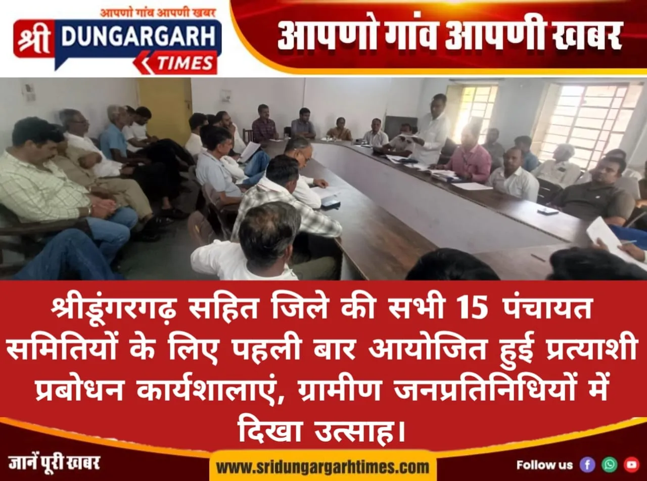 पंचायत चुनावों के संभावित प्रत्याशियों को दी निर्वाचन प्रक्रिया की जानकारी